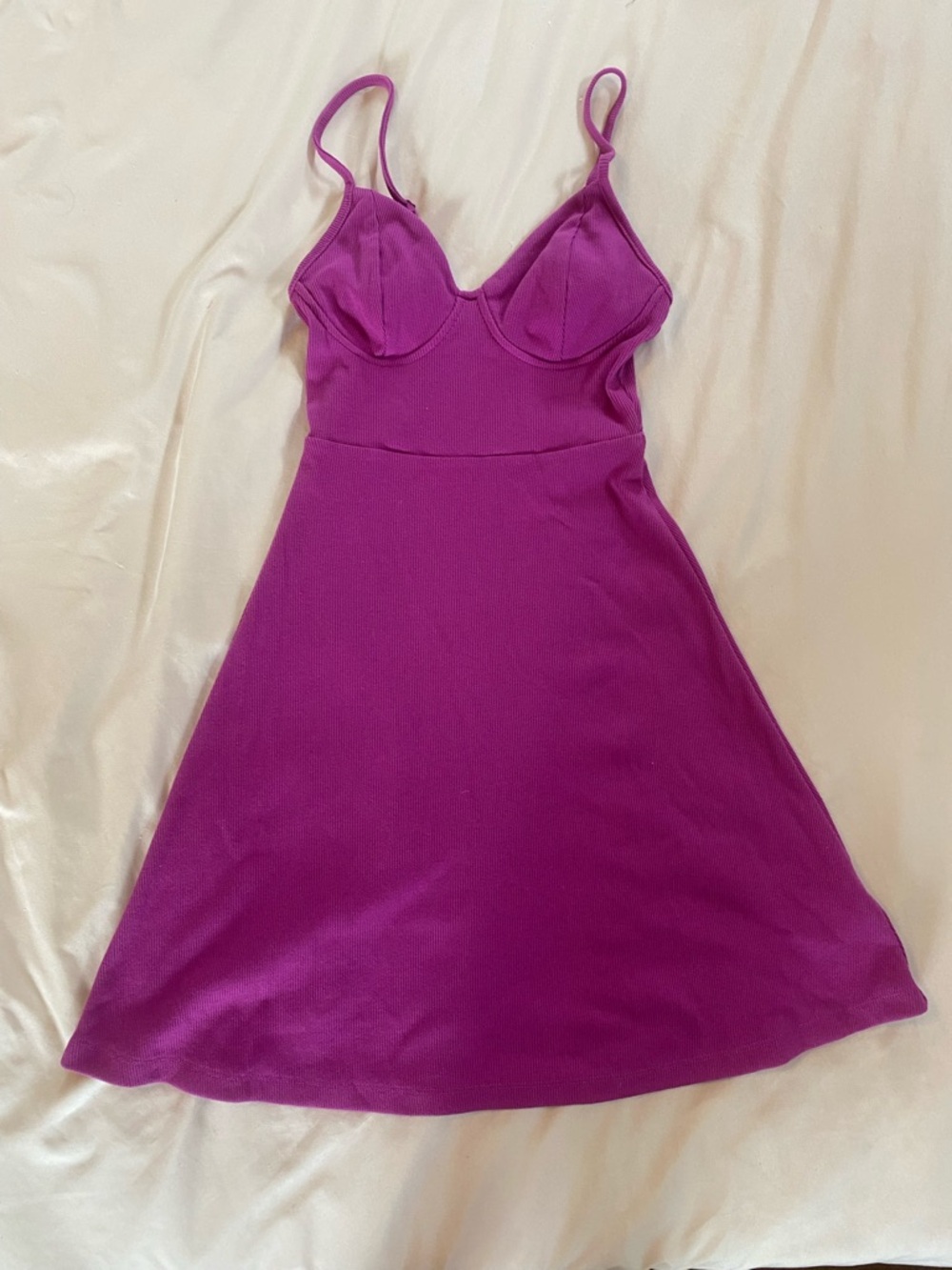 wild fable Magenta Spaghetti-Strap A-Line Mini Dress